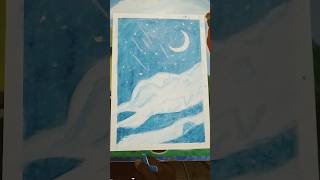 scenery drawing with oil pastel #viral #drawing #shorts