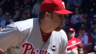 PHI@WSH: Harang fans six in victory