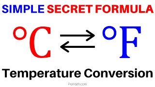 Celsius & Fahrenheit Conversion Secret Formula | Quick & Simple Method