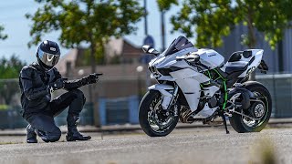 I TRY THE KAWASAKI H2 AT 300 KM/H !! A MONSTER WITH COMPRESSOR !!