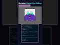 Cursor-Following Monster Eyes 👀 | HTML CSS JavaScript Animation
