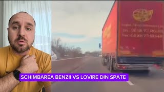 A lovit in Spate Camionul Care a Schimbat Banda. Cine e vinovat?