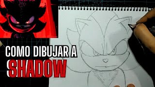 Como dibujar a Shadow de Sonic 3. How to draw Shadow from Sonic 3