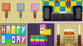 10+ Party Build Hacks & Decorations in Minecraft