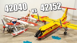 LEGO 42152 vs LEGO 42040 | LEGO Comparison | 42152 Firefighter Aircraft | 42040 Fire Plane Technic