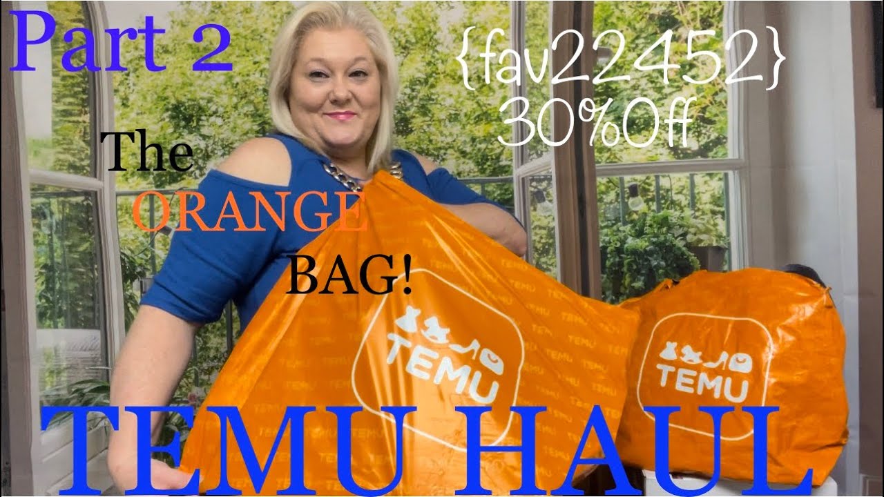 Temu Haul Big Orange Bag Part 2 Youtube