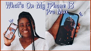 What's on my iPhone 13 Pro Max | iOS 15 iPhone Setup for Productivity & Self Care 2022