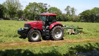 Patrick McSweeney Plant Hire - Case \u0026 Krone - Mowing Silage May 2020