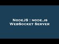 NodeJS : node.js WebSocket Server