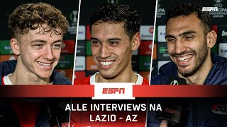 🏟️ "𝐃𝐞 𝐊𝐮𝐢𝐩 𝐰𝐚𝐬 𝐢𝐧𝐝𝐫𝐮𝐤𝐰𝐞𝐤𝐤𝐞𝐧𝐝𝐞𝐫 𝐝𝐚𝐧 𝐝𝐢𝐭..." 😳 | Interviews na Lazio - AZ | UEFA Conference League