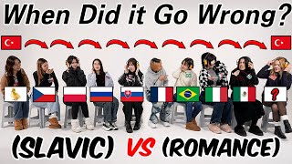 Slavic VS Romance Turkish Battle!! How Turkish Sounds to Slavic \u0026 Romance Language Speakers??