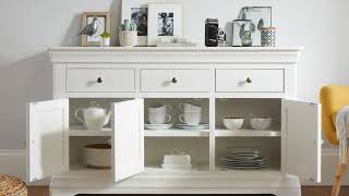 Toulouse White Painted 140cm Sideboard