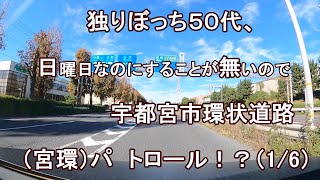 独りぼっち５０代、日曜日なのにすることが無いので、宇都宮市環状道路（宮環） パトロール！？（1/6）