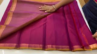 Brindha   Pocket Friendly Pure Silks Kattam Sarees Small Border