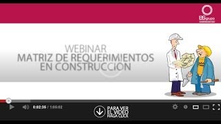 Webinar Matriz de Requerimientos Construcción