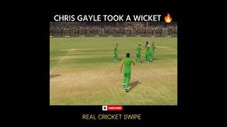 Chris gayle took a wicket ❤️🏆 | Mi vs Rcb | #shorts #viral #shortsfeed