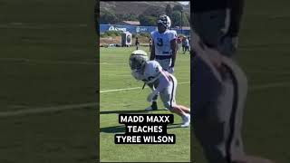 Madd Maxx teaches Tyree Wilson #nfl #raider #raiders #raidernation #lasvegasraiders