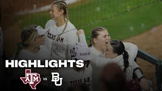 Highlights: Texas A\u0026M 10, Baylor 7