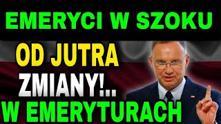 EMERYCI W SZOKU: OD JUTRA WIELKIE ZMIANY W EMERYTURACH – SPRAWDŹ, CO ZMIENIA SIĘ W GRUDNIU 2024!\