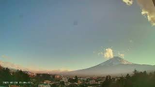 FUJIYAMA TIMELAPSE 18 2025 1 kawaguchiko Funatsu fuji 富士山ライブカメラのタイムラプス 河口湖船津富士