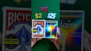 $2 deck vs $25 deck of playing cards!