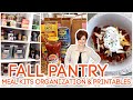 FALL PANTRY MEAL KITS ORGANIZATION & PRINTABLES