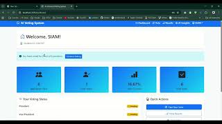 AI-Enhanced Online Voting System Using Django REST and React