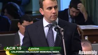 Assemblymember Levine Proclaims Holocaust Memorial Week in April 2015