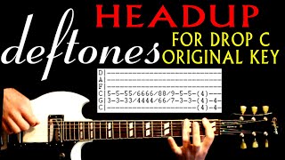 Deftones Headup Drop C Guitar Lesson / Guitar Tabs / Guitar Tutorial / Guitar Chords / Guitar Cover