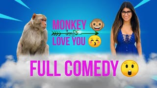 WATCH: MONKEY LOVE YOU 😍 MIA KHALIFA ! #comedy #comedyskits #funnyvideo #shorts #watch