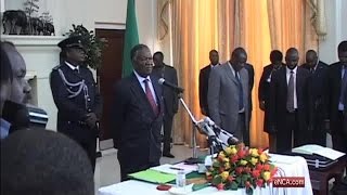 Zambian president finally seen in public