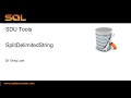 SDU Tools   47   Splitting Delimited Strings in T-SQL