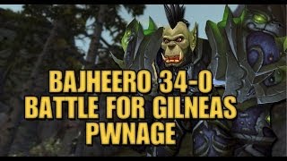 Bajheera - 34-0 Warrior BfG Pwnage (Full BG) - 5.4 Arms Warrior PvP