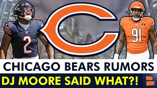 DJ Moore Said WHAT About Caleb Williams?! Chicago Bears Re-Signing Yannick Ngako