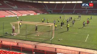 England U21 training match - 28-02-12 | England v Belgium