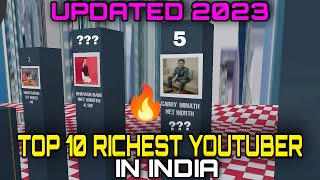 Top 10 richest youtuber in India 🔥🤯 2023 ✨