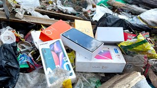 Find the abandoned broken phone with its packaging || phone restoration from trash