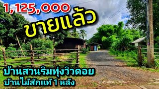 ❌️(2วันปิดการขายแล้วค่ะ😊 บ้านสวนริมทุ่ง วิวดอยล้อมรอบ บ้านไม้สักแท้ มีบ่อเลี้ยงปลา อ.แม่แตง