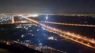 Pilots eye view...landing on a clear night.