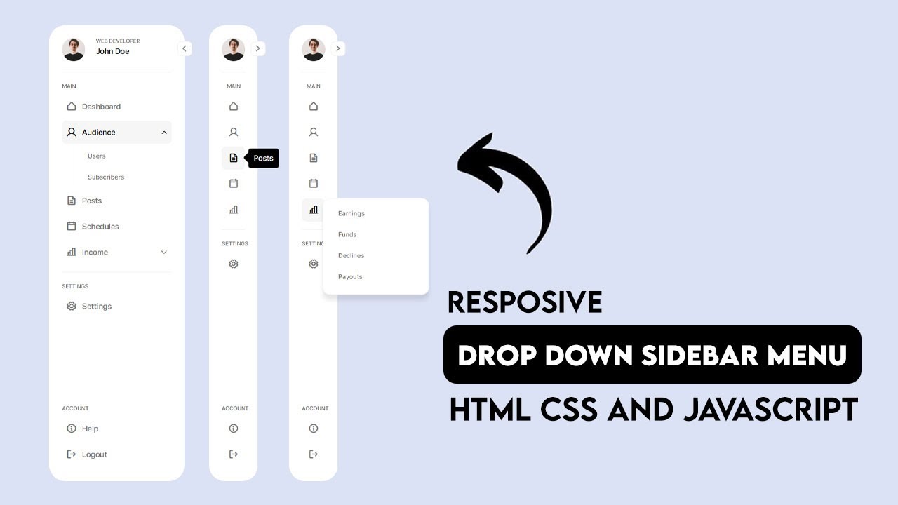 Side Bar Using Html And Css At Caitlyn Jared Blog
