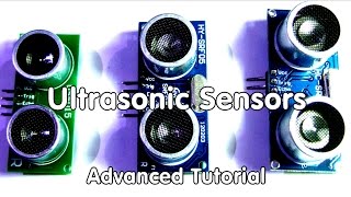 #40 Ultrasonic Distance Sensors Arduino Tutorial and Comparison for HC-SR04, HY-SRF05, US-015