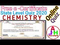 State Level Chemistry Quiz | Online Quiz | OnlineQuizCertificate | OnlineQuizFreeCertificate