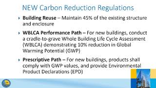 CALGreen Mandatory Embodied Carbon Reduction Regulations