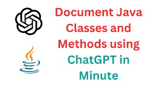 Add Documentation or Comments to Java Classes and Methods using ChatGPT in Minutes! 🚀 #java #chatgpt