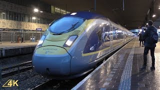 Vertrek Eurostar 4031-4032 van Station Rotterdam Centraal | Ultra HD (4K)