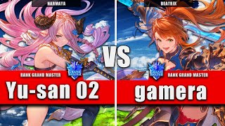 GBVSR ▰ Yu-san 02 (Narmaya) VS gamera (Beatrix) | High Level Gameplay