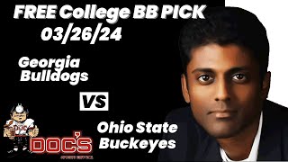 College Basketball Pick - Georgia vs Ohio State Prediction, 3/26/2024 Free Best Bets & Odds