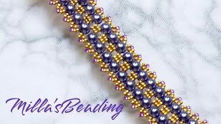 Easy Pearl Bracelet 💎 #diy #beads #beadsjewellery #handmade #beadsjewelery #jewelry #beading