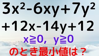 【産業医科大2021】解法2通り！　2変数関数の最小値