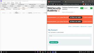 Referer-based access control | Access Control Lab 13 | Portswigger